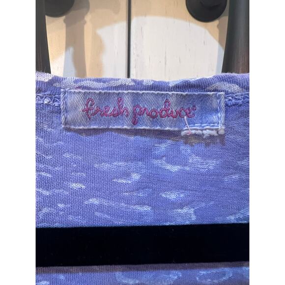 FRESH PRODUCE Size XL 100% Cotton
Half-Moon Top 'Sierra Stripe' tunic - Picture 4 of 7